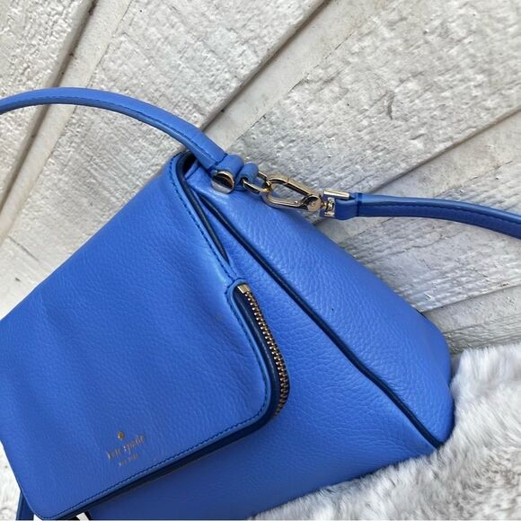 KATE SPADE Periwinkle Chester Street Miri Flap Satchel Tote Crossbody Leila - Picture 4 of 12